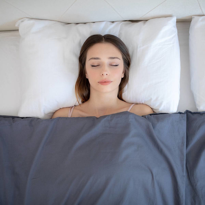 Beckasin Tyngdtäcke 5 kg Grå Bomullssatin – Temperaturreglerande