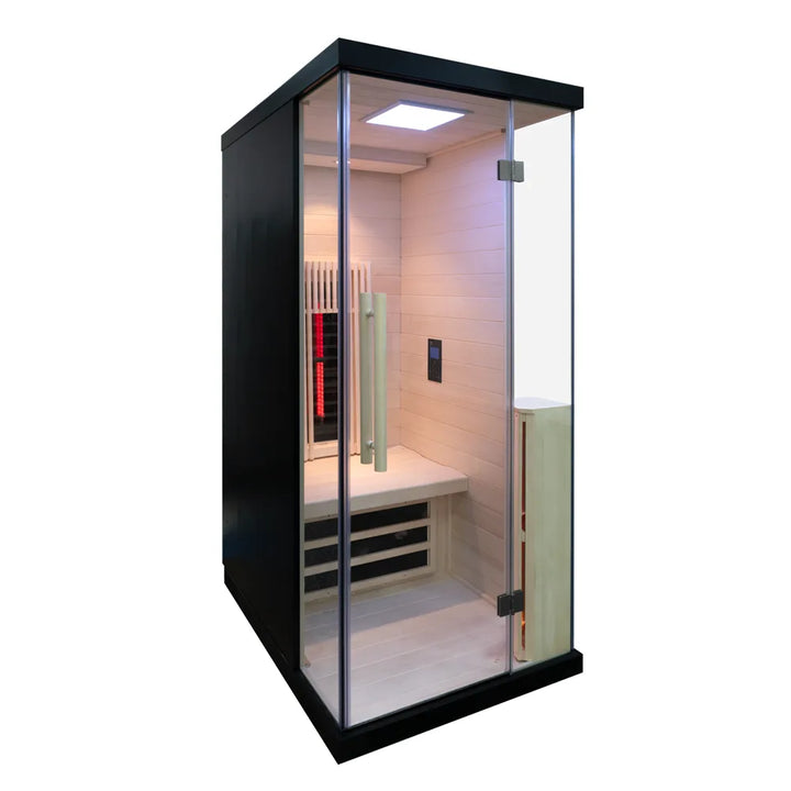 Nordic Relax Infraröd Bastu för 1 Person – Svart Kabin