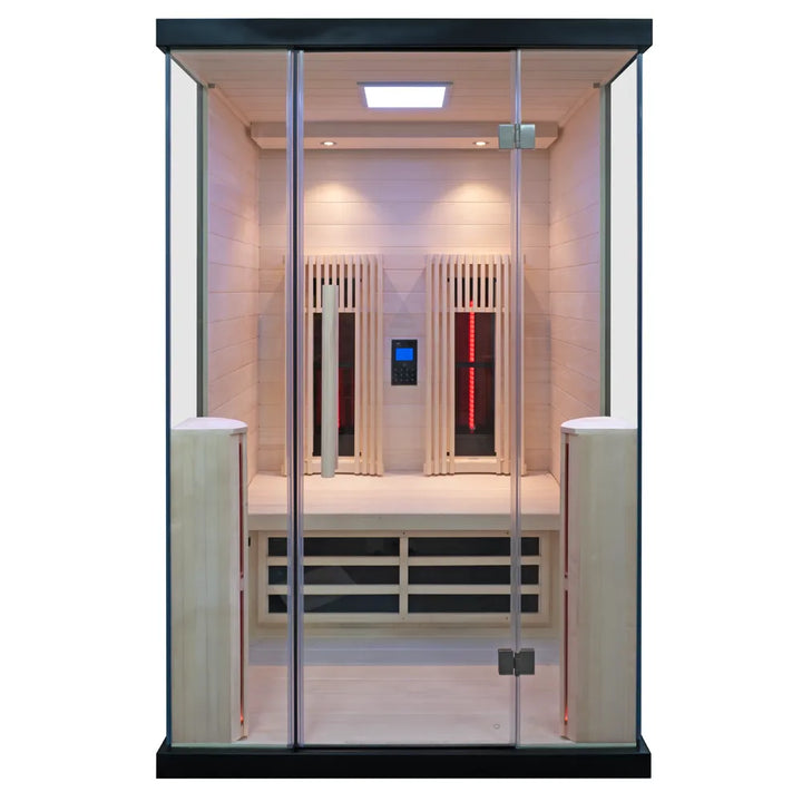 Nordic Relax Infraröd Bastu för 2 Personer, Svart Kabin