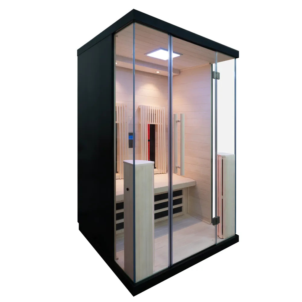 Nordic Relax Infraröd Bastu för 2 Personer, Svart Kabin