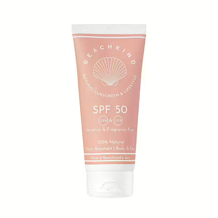 BEACHKIND PARFYMFRI SOLKRÄM, SENSITIVE SPF 50, 100 ML